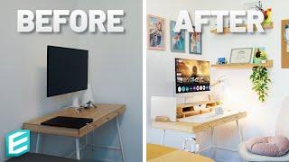 Surprising My Wife - a Small Room Desk Setup MAKEOVER 2024