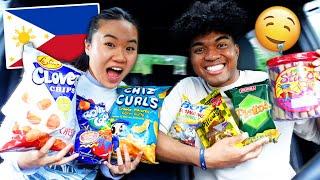 We Tried FILIPINO SNACKS for the FIRST TIME! (HUGE MUKBANG)