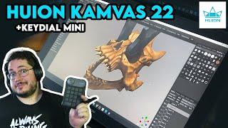 Huion Kamvas  22 Review + Key Dial Mini - BIG TABLET