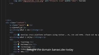 My website - Banaxi.dev (First Look)