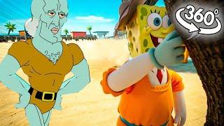 Squid Game: SpongeBob vs. Squidward – An Epic Battle! | 360° Experience