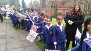 Royal visit at the royal school Wolverhampton