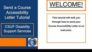 How to Send Course Accessibility Letters (CAL)