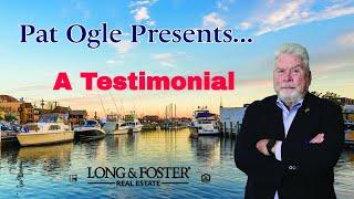 Pat Ogle Annapolis REALTOR A Testimonial: Unmatched Service in Annapolis Luxury Real Estate