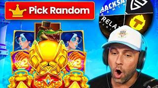 Wheel Decide... but IT PICKS THE PROVIDER and GAMDOM RANDOM PICKS THE SLOT!! (Bonus Buys)