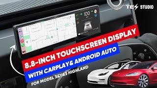 Tesstudio 8.8-Inch Touch Screen Dashboard Display for Tesla Model 3/Y