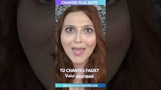 Tu chantes faux? Voici pourquoi tu manques de JUSTESSE #shortsvideo #coursdechant #voix