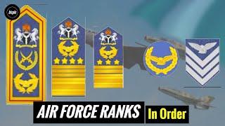 A Simple Guide to Air Force Ranks in Order - Nigeria 