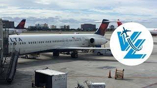 Delta McDonnell Douglas MD-88 review - Delta SkyClub Miami