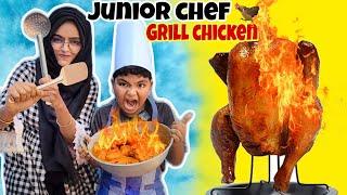 Mom & Son Grill Chicken Adventureதெரிக்க விடுவோமா⁉️#jesijesina #chicken #funnyvideo #grillchicken