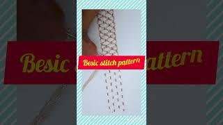 Basic Embroidery Design | Easy Hand Embroidery Practice for Beginners #trend #embroiderythread
