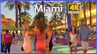 【4K】WALK MIAMI Beach Florida Lincoln Road USA 4k walking