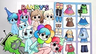 [paper diy] Dandy's World Gacha.Ver Dress Up Game book/Outfit/Paper Toy