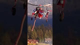 Sky crane working the Radford fire in #bigbear #shorts #wildfire