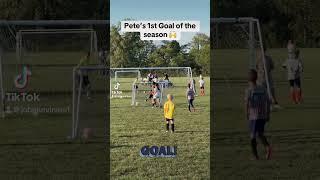 Peter’s 1st goal.