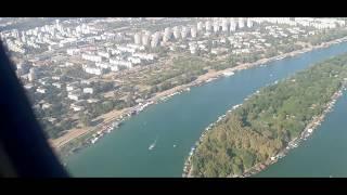 Air Serbia Flight Sarajevo to Belgrade 4K, Two most beautiful Livable Walkable Cities