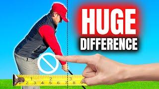 I'VE CHANGED HOW FAR I STAND FROM THE GOLF BALL AND THE DIFFERENCE IS HUGE!