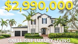 Snell Isle Luxury: Inside This $3.35M Florida Dream Home Tour! - Stunning St. Petersburg, FL