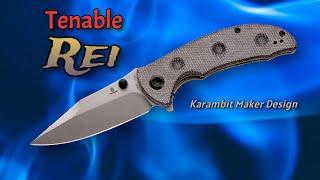 Tenable Rei: New Tactical EDC Flipper Blade by Karambit Maker!