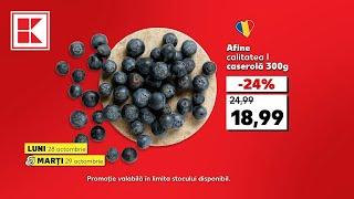 Oferta Kaufland din 28-29 octombrie: afine, băutură energizantă și desert pentru copii