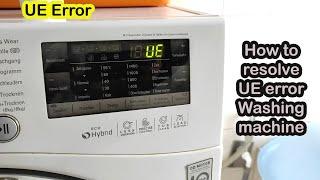 How to resolve UE error Washing machine