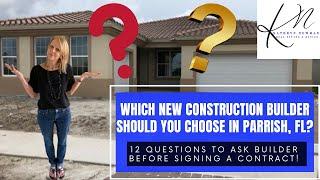 Parrish, FL New Construction Builders | Which Builder Has What You Want?