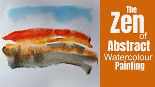 Inspiring Abstract Watercolor Landscape Painting / Fall Colors 2019