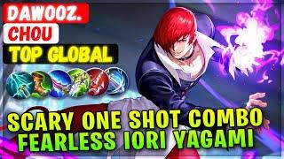 Scary One Shot Combo, Fearless Iori Yagami [ Top Global Chou ] DAWOOz. - Mobile Legends Emblem Build