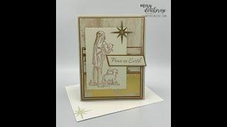 Stampin Up//Shepherd’s Care//Season of Elegance DSP//Sneak Peek//Sep-Dec 2024 Mini//Christmas Card