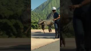 Allosaurus hunts guests! CINEMATICALLY!#jurassicworldevolution2 #jwe2 #jurassicworld