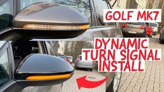 Golf MK7 Dynamic indicator & mirror cap install *Easy & Cheap*