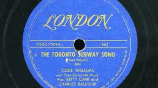 Toronto Subway Song Ozzie Williams and Your Favourite Music