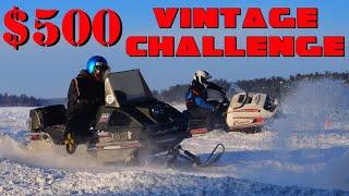 $500 VINTAGE Snowmobile CHALLENGE - Will WE Survive!?