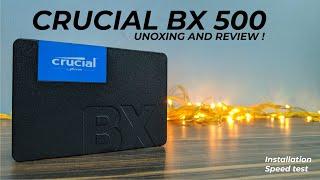 Crucial BX500 240gb SSD Review | Speed test | Installation |