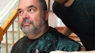 Andrew Cuts His Dad's Hair