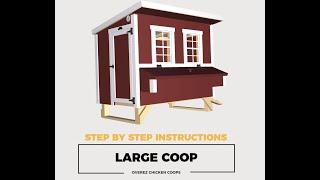 OverEZ Large Chicken Coop Assembly