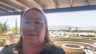 Debbie in the Patio Let’s Talk Real Estate Episode 20 Sun City Shadow Hills Indio California