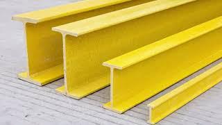 Do you know fiberglass I-beam?Make your home construction easier！#fiberglass #frp #beams