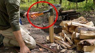 Is this Hatchet any good?? TESTED CAMPING! - Fiskars X7 Hatchet Review #camping #hatchet