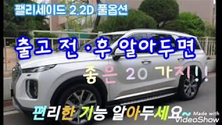 팰리세이드 기능20가지 (버튼ㆍ편의기능)