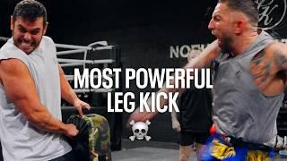 World's MOST POWERFUL Leg Kick Technique?