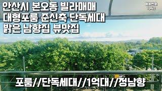 본오동단독세대포룸 남향에 탁트인 뷰맛집 #안산빌라 #빌라매매