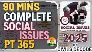 PT365 SOCIAL ISSUES 2025 COMPLETE | Vision IAS PT365 Social Issues | #pt365  #upsc #ias