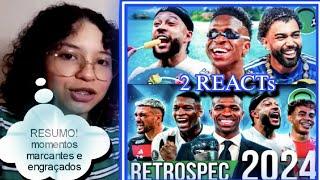 2REACT - AINDA É FÉRIAS NO FUTEBOL (Pupila) +  RETROSPECTIVA 2024 DO FUTEBOL (24K Magic) Futparódias