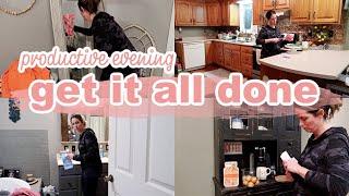 GET IT ALL DONE WITH ME | WORKING MOM PRODUCTIVE EVENING CLEAN | BRIANA STEVENSON