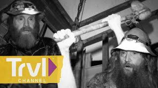 Dismantling Secrets of the Ancient Thunder Axe! | Mountain Monsters | Travel Channel