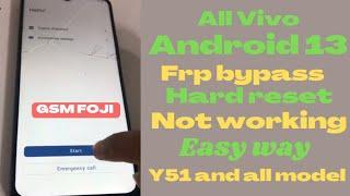 All Vivo Android 13 FRP Bypass Without PC Reset Not Working  2023 |easy way| GSM FOJI