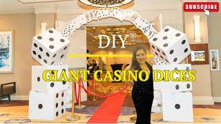 DIY JUMBO Casino Dice Decoration I Casino Grand Entrance Dice DIY