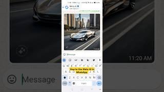 How to use Meta AI in WhatsApp? #whatsapp #howto #tech #tips #tutorial
