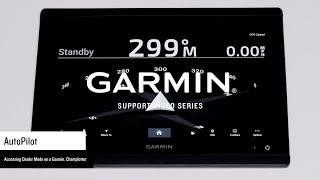 Garmin Support | Garmin Marine AutoPilot | Accessing Dealer Mode via a Chartplotter